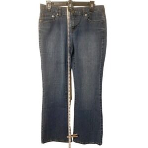 Women’s Calvin Klein Size 10 x 32 Flare Stretch Blue Jeans (A)